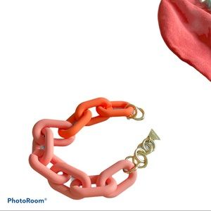 Anthropologie resin link bracelet